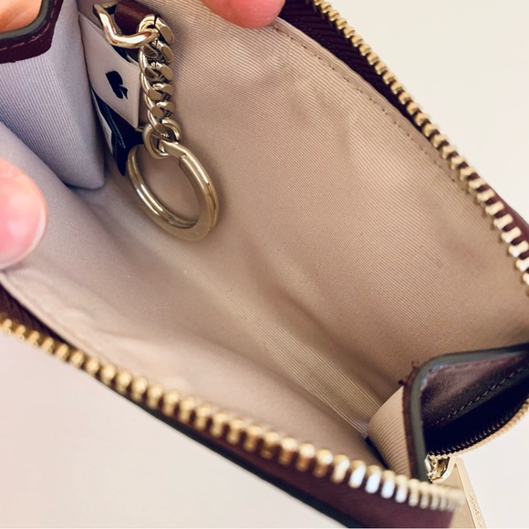 Kate Spade Flower Coated Canvas Key Pouch - Picture 5 of 6